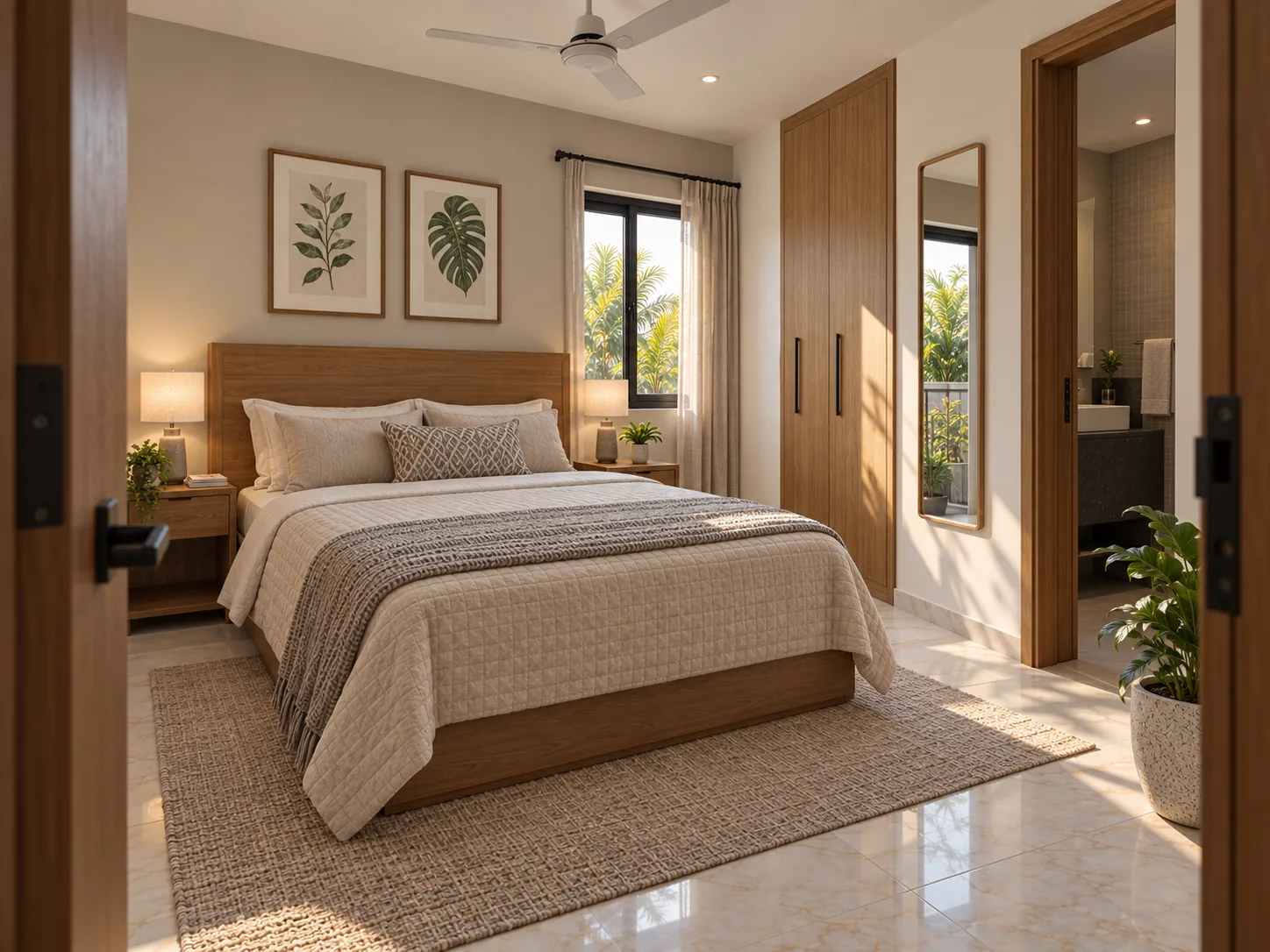 First-floor bedroom and ensuite entrance